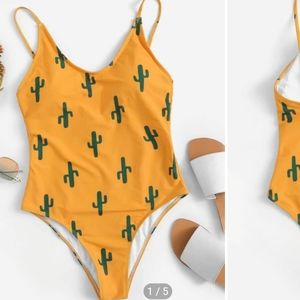 Saguaro print swimsuit